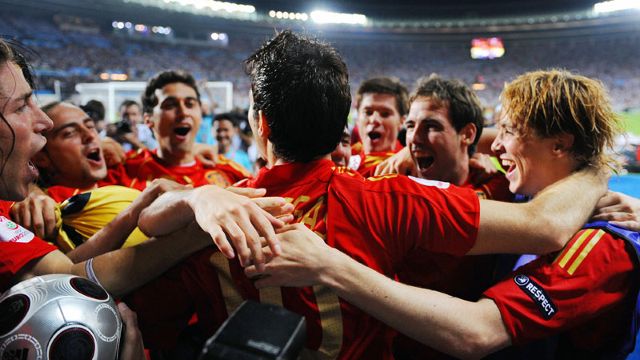 Spain edged out Germany 1-0 in the Euro 2008 final.